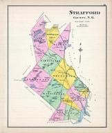 Strafford County, New Hampshire State Atlas 1892 Uncolored